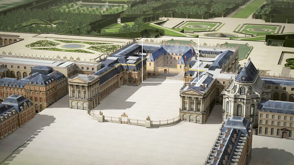 Le chateau de Versailles en 3D