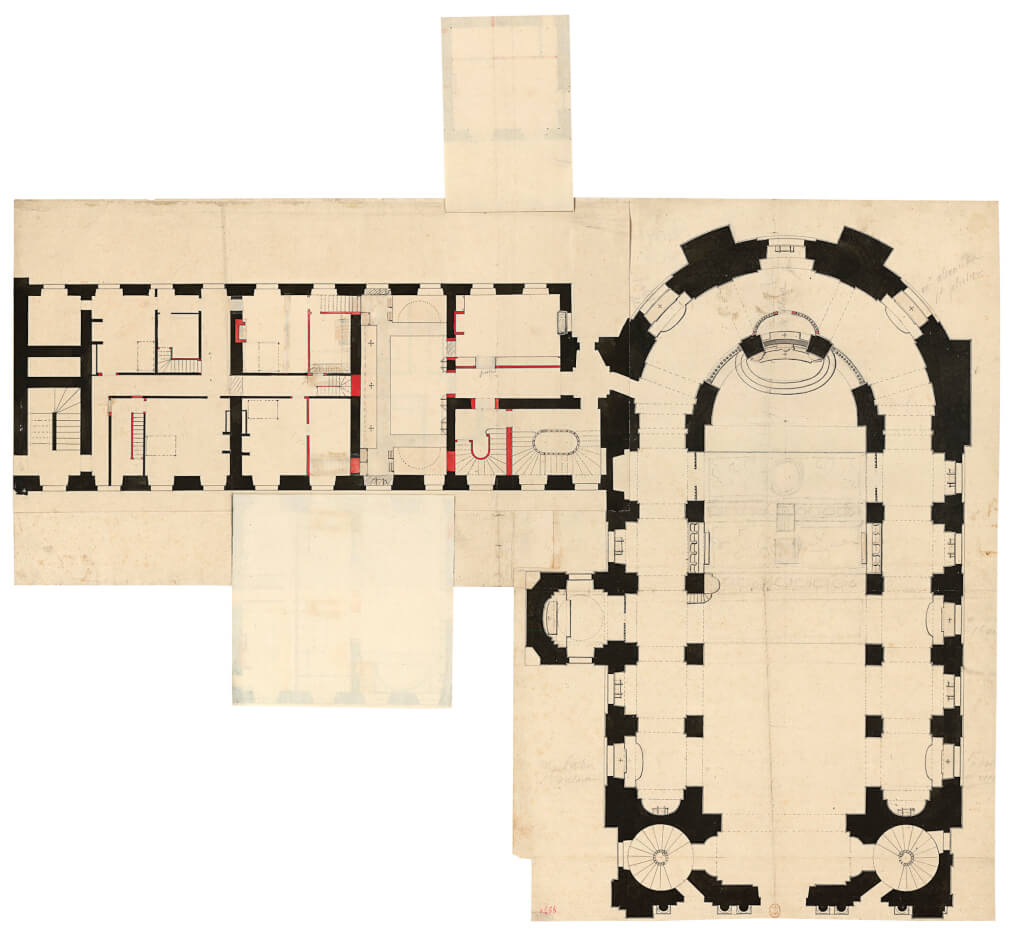 Plan de la chapelle du château de Versailles